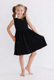 Black Tank Pocket Twirl Dress