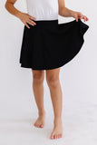 Black Twirl Skort