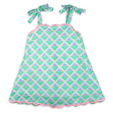Girls Scallop Dress - Blossoms