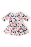 SALE Boo Crew 3/4 Sleeve Twirl Bodysuit