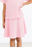 Bubblegum Pink Scrunchy Twirl Skort