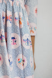 Butterfly Effect 3/4 Sleeve Pocket Twirl Dress
