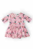 Candy Cane Cutie 3/4 Sleeve Twirl Bodysuit