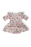 Cowgirl Cutie 3/4 Sleeve Flutter Twirl Bodysuit
