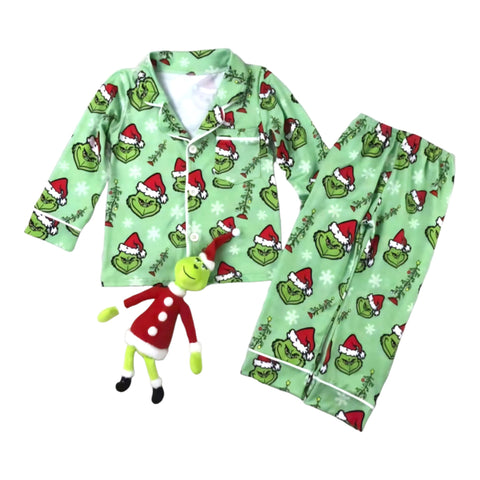 Gri-nch Collared Pajamas