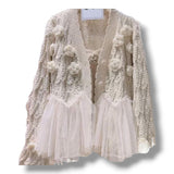 Adult Florette Tulle Knit Tank & Cardi