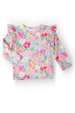 Field of Flowers L/S Ruffle Tee