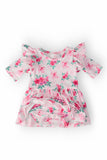 Gingham Bows 3/4 Sleeve Flutter Twirl Bodysuit