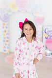 Gingham Bows Satin Jacket