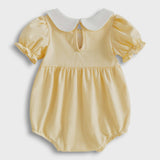 Yellow Striped Golf Romper