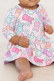 Hangin with My Peeps 3/4 Sleeve Twirl Bodysuit