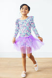 Head in the Clouds L/S Flutter Sleeve Leotard
