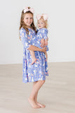 Hop, Skip & Twirl 3/4 Sleeve Twirl Bodysuit