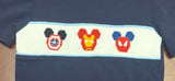 Navy Super Hero Mouse Ears Smocked Shorts Set