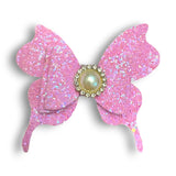 4" Faux Leather Butterfly's and Rainbows