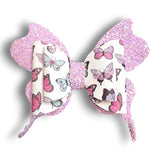 4" Faux Leather Butterfly's and Rainbows
