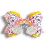 4" Faux Leather Butterfly's and Rainbows