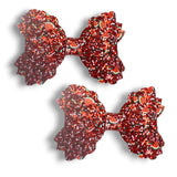 Faux Leather Foods Bow