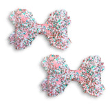 Faux Leather Foods Bow
