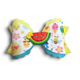 Faux Leather Foods Bow