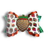 Faux Leather Foods Bow