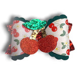 Faux Leather Foods Bow