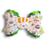 Faux Leather Foods Bow