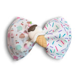 Faux Leather Foods Bow
