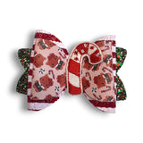 Faux Leather Christmas Bow