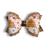 Faux Leather Christmas Bow