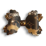 Designer Inspired Faux Leather Bows