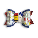 Faux Leather School Bows