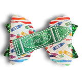 Faux Leather School Bows