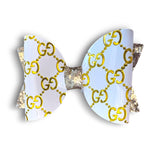 Designer Inspired Faux Leather Bows