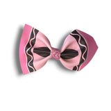 Crayon Faux Leather Bow