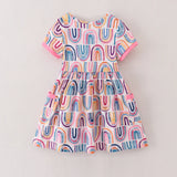 Pink Rainbow Pocket Dress