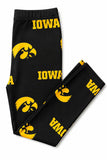 Iowa Black Tigerhawk Leggings