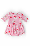 Jingle Bells 3/4 Sleeve Twirl Bodysuit