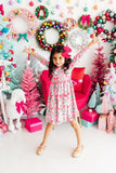 Jingle Bows L/S Pocket Twirl Dress
