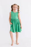 Kelly Green Tank Pocket Twirl Dress