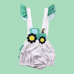 Tractor Bubble Romper