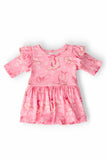 Howdy 3/4 Sleeve Flutter Twirl Bodysuit
