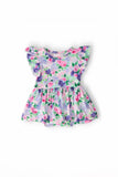 Lavender Love S/S Flutter Twirl Bodysuit