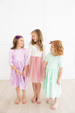 Love Story 3/4 Sleeve Pocket Twirl Dress