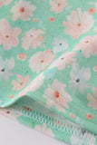 Green floral print mom&me dress