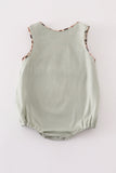 Sage camouflage deer applique bubble