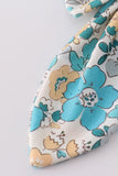 Blue aqua meadow girl sailor bow