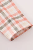 Green watercolor plaid mom&me dress
