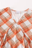 Khaki gingham mom&me dress
