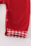Maroon Alabama embroidery romper